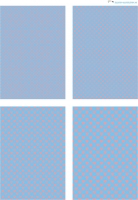 Design - Herzen 15 - rosa-hellblau (als Ausdruck auf mattem Fotopapier)