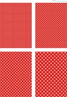 Design - Herzen 13 - rosa-rot (als Ausdruck auf Leinenpapier)