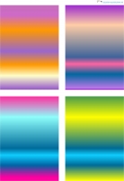 Design - Farbverlauf 9 (als Ausdruck auf Leinenpapier)