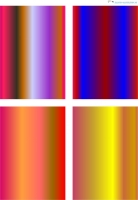 Design - Farbverlauf 7 (als Ausdruck auf Leinenpapier)