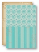 NEVA-Background-Sheet - Nr.50 - Türkise Ornamente