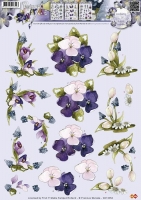 3D-Bogen - Frühlingsblumen - Precious Marieke