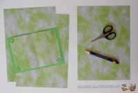 Marmorpapier A4 - grün - 20 Blatt