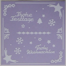 Kombi-Sticker - Frohe Festtage - weiß - 2836