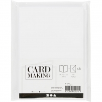 1 Doppelkarte A6 + 1 Umschlag C6 - wei (Card Making)