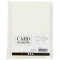 1 Doppelkarte A6 + 1 Umschlag C6 - elfenbein (Card Making)