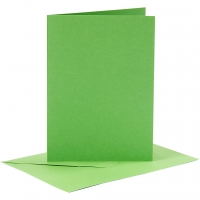 1 Doppelkarte A6 + 1 Umschlag C6 - grün (Card Making)