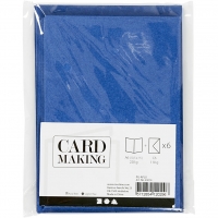 Doppelkarten-Set - blau - 6 Karten A6 & 6 Umschlge C6 (Card Making)