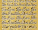 Sticker - Fr Dich - gold - 487