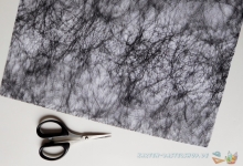 10x Angel Wire (Spinnengewebe) luxus-schwarz mit Silberfden von LeSuh