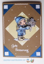 Kombi-Sticker - Gute Besserung - wei - 2620