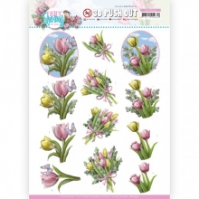 Stanzbogen - Amy Design - Enjoy Spring - Tulpen