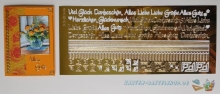 Kombi-Sticker - Viel Glück - platin-gold - 2618