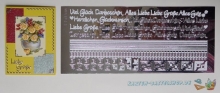 Kombi-Sticker - Viel Glck - platin-silber - 2618