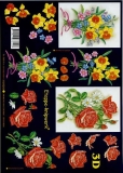 3D-Bogen Narzissen und Rosen von LeSuh (4169248)