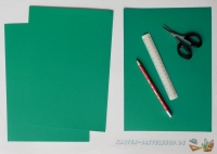 10x Karten-Karton A4 smaragd von LeSuh