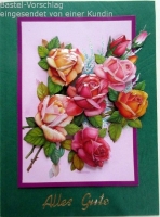 3D-Bogen Veilchen und Rosen von LeSuh (4169235)