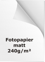 Fotopapier / Fotokarton - 240g - matt - 10 Stück