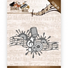 Stanz-Schablone - Sounds of Music - Music Border - Amy Design
