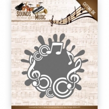 Stanz-Schablone - Sounds of Music - Music Lable - Amy Design