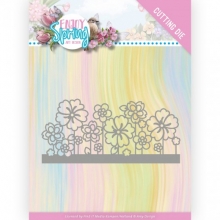 Stanz-Schablone - Enjoy Spring - Blumen-Bordüre - Amy Design