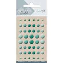 Enamel Dots - Glossy - 3 verschiedene Grüntöne (46 Stück pro Packung)