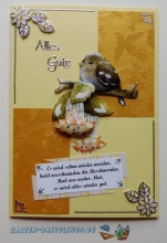 Bastelset Nr.10 Vögel für 12 Karten (mit Ideen-Blatt)