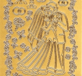 Sticker - Hochzeit - gold - 935