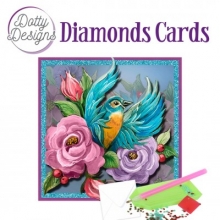 Diamond Card - Blue Bird - quadratisch