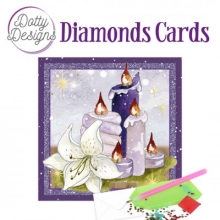 Diamond Card - Purple Candle - quadratisch