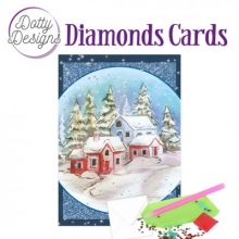 Diamond Card - Schnee-Landschaft - A6-Format