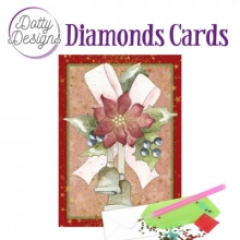 Diamond Card - Glocken mit Weihnachtsstern - A6-Format