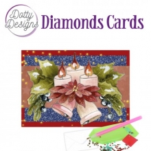 Diamond Card - Weihnachts-Kerzen - A6-Format