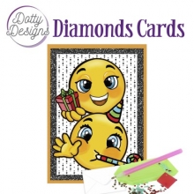 Diamond Card - Geburtstags-Smilie - A6-Format