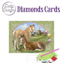 Diamond Card - Pferde - A6-Format