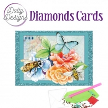 Diamond Card - Bienen und Schmetterling - A6-Format