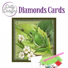 Diamond Card - Frosch - quadratisch