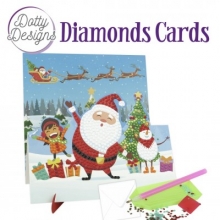 Diamond Easel Card - Santa - Staffelei-Karte