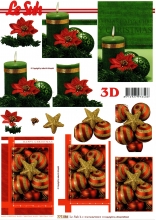 3D-Bogen Weihnachtskerze und Baumkugeln von LeSuh (777.086)