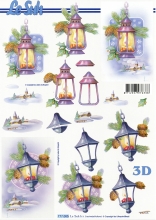 3D-Bogen Weihnachtslaternen von LeSuh (777.085)
