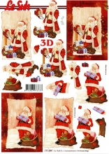 3D-Bogen Weihnachtsmann mit Geschenken von LeSuh (777.099)