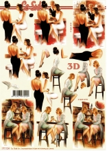 3D-Bogen Soiree in der Bar - Frauen von LeSuh (777.124)