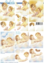 3D-Bogen Engel in den Wolken von LeSuh (777.579)